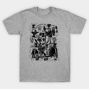 Sir Gawain and the Green Knight (Black Ink Version) T-Shirt